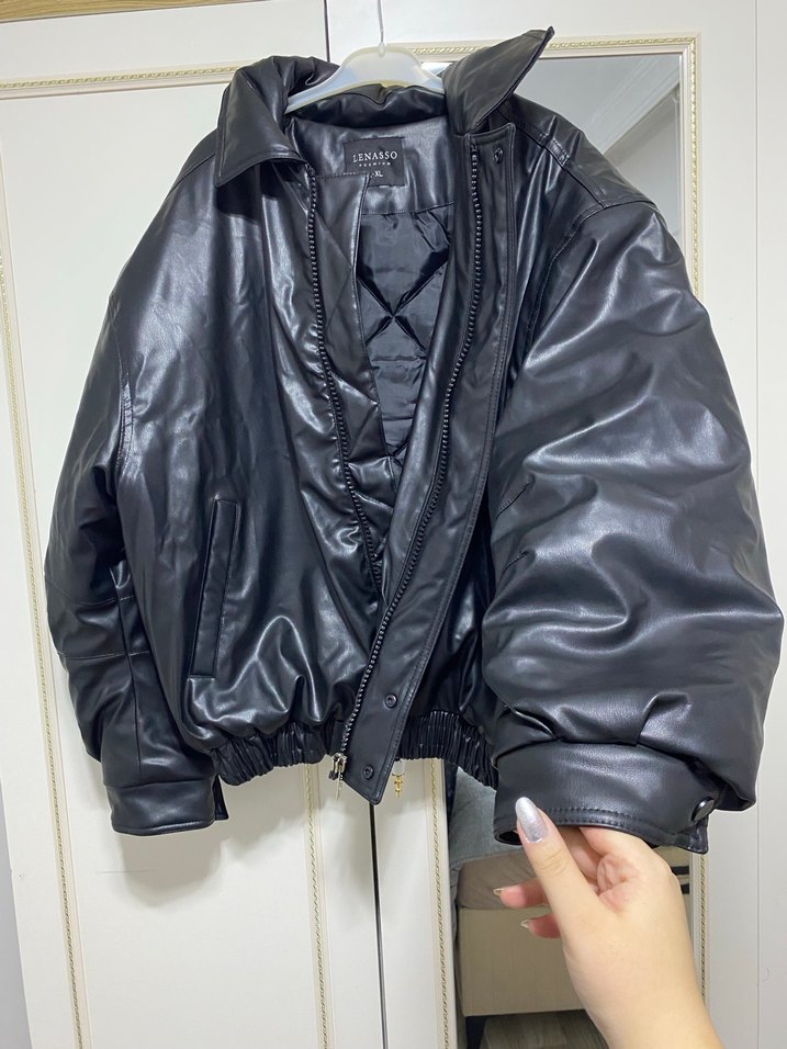 Bomber deri mont. - Görsel 2