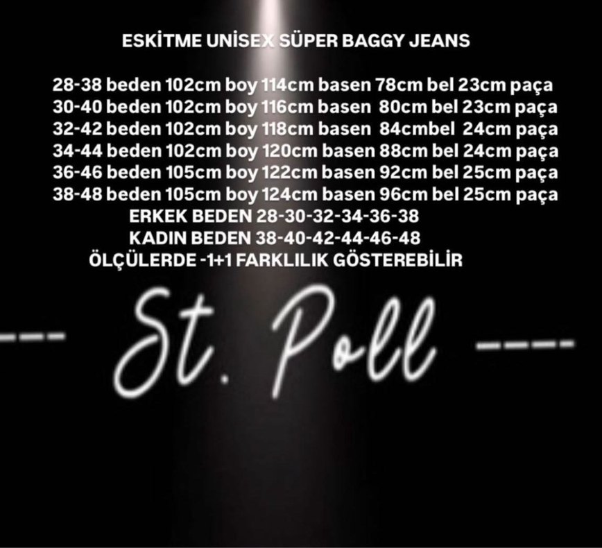 Baggy unisex jean. - Görsel 3