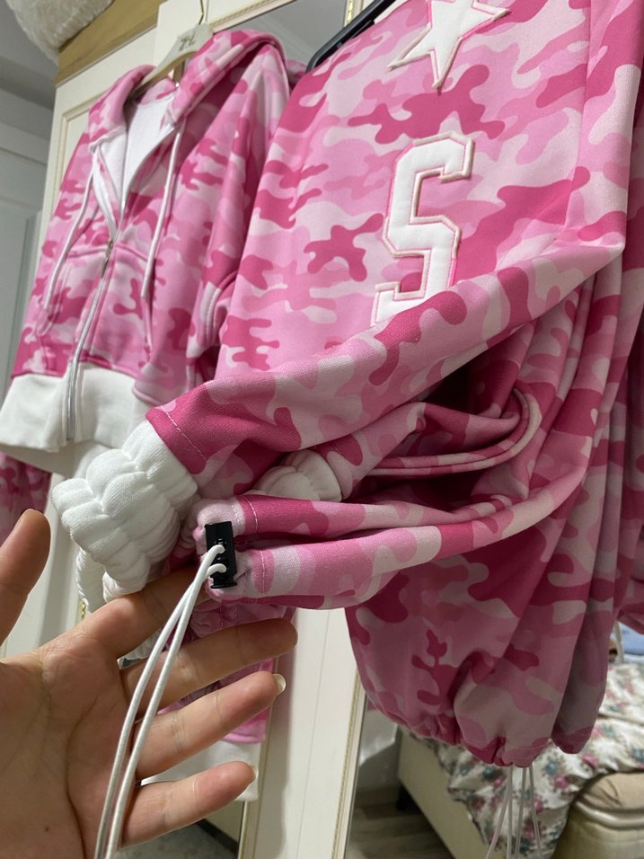 Pembe Kamuflaj Eşofman Takımı - Görsel 4