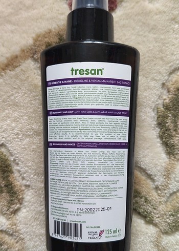 Tresan Biberiye & Nane Saç ve Saç Derisi Toniği - Görsel 2