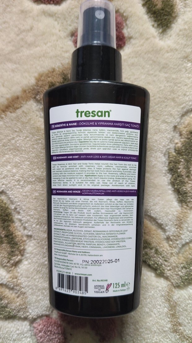 Tresan Biberiye & Nane Saç ve Saç Derisi Toniği - Görsel 2