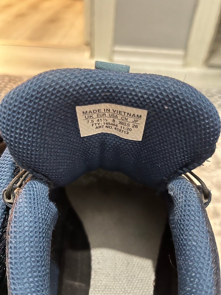 41.5 numara Salomon Erkek Lacivert Outdoor Spor Ayakkabı - Görsel 3