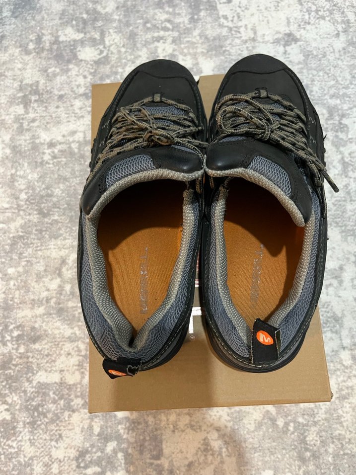 41.5numara Merrell Gri Kahverengi Bağcıklı Erkek Outdoor Ayakkab - Görsel 3