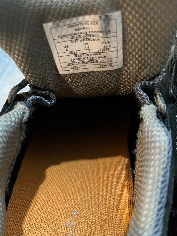 41.5numara Merrell Gri Kahverengi Bağcıklı Erkek Outdoor Ayakkab - Görsel 5