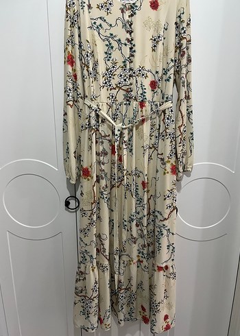 Çiçek Desenli Bohem Uzun Elbise - Görsel 2