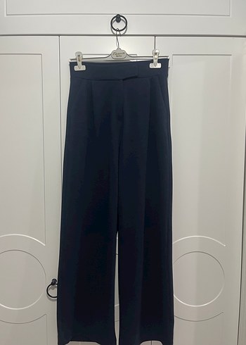 Lacivert Kadın Palazzo Pantolon - Görsel 4