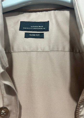 Bej Düğmeli Erkek Gömlek - Görsel 3