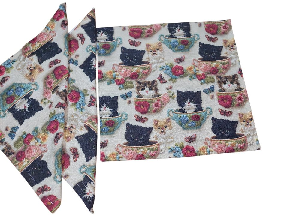 Nakış efektli dijital baskılı kırlent kılıfı - Görsel 3