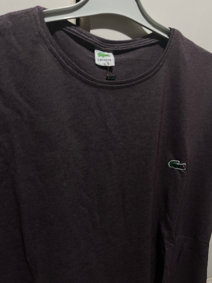 Bordo renkte   Erkek Tişört Loose Fit - Görsel 2