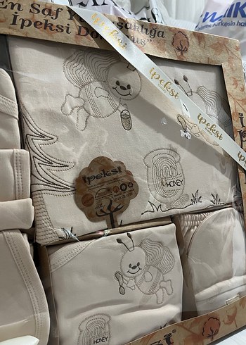 Nakışlı Pamuk Bebek Uyku Seti - Görsel 2