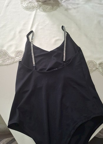 Siyah, İnce Askılı Kadın Mayo - Görsel 2