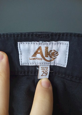 Siyah Kadın Denim Pantolon Regular Fit - Görsel 3