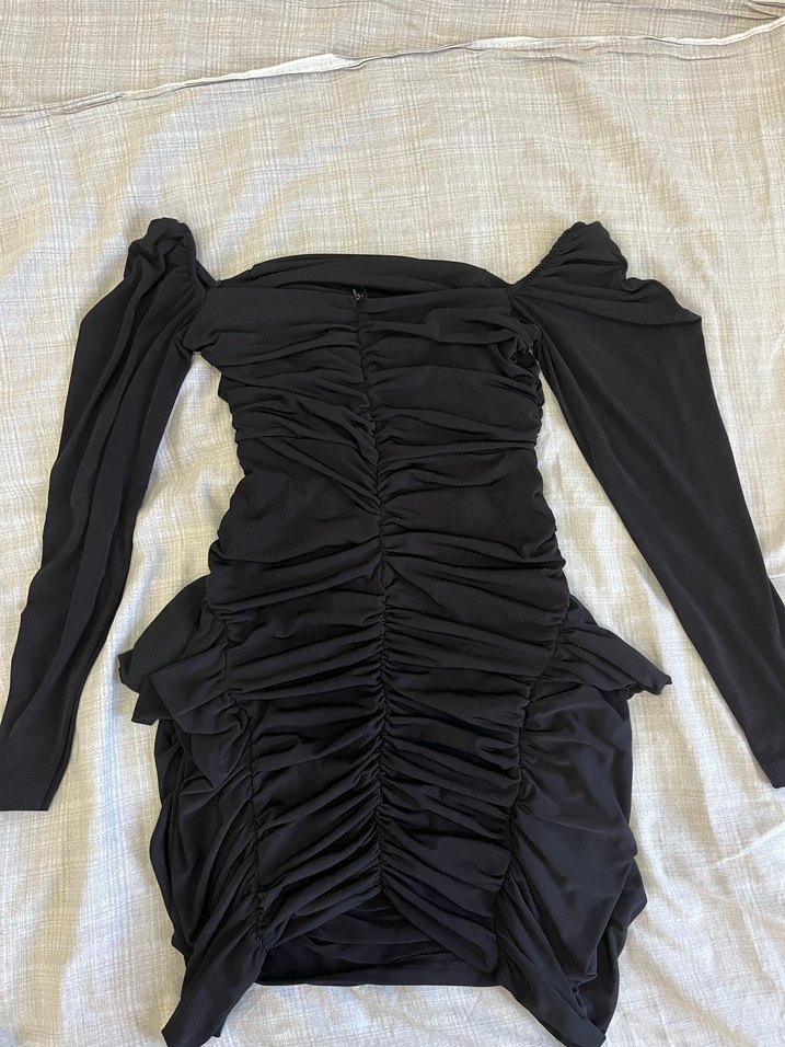 Siyah Abiye Elbise - Görsel 4