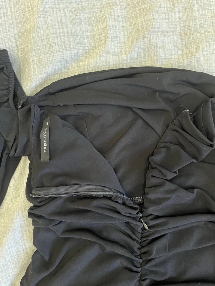 Siyah Abiye Elbise - Görsel 5