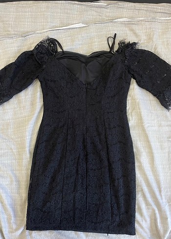 Siyah Abiye Elbise - Görsel 5