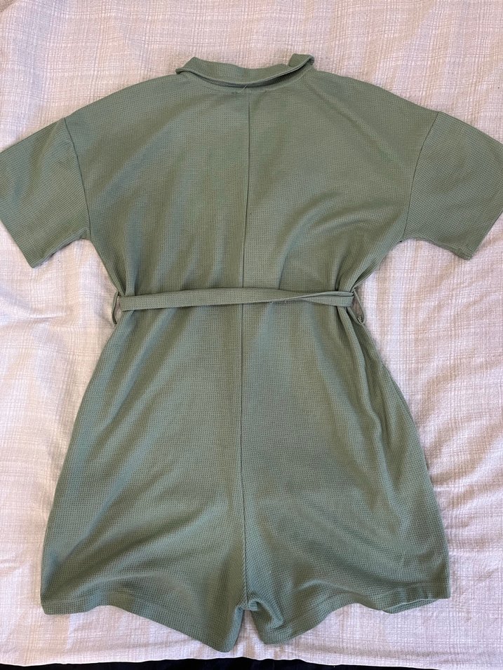 Yeşil Şort Tulum - Görsel 5