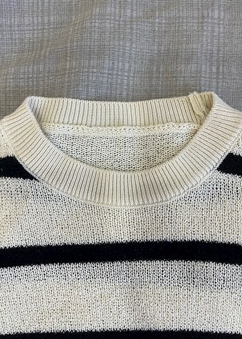 Çizgili Kazak Tshirt - Görsel 3