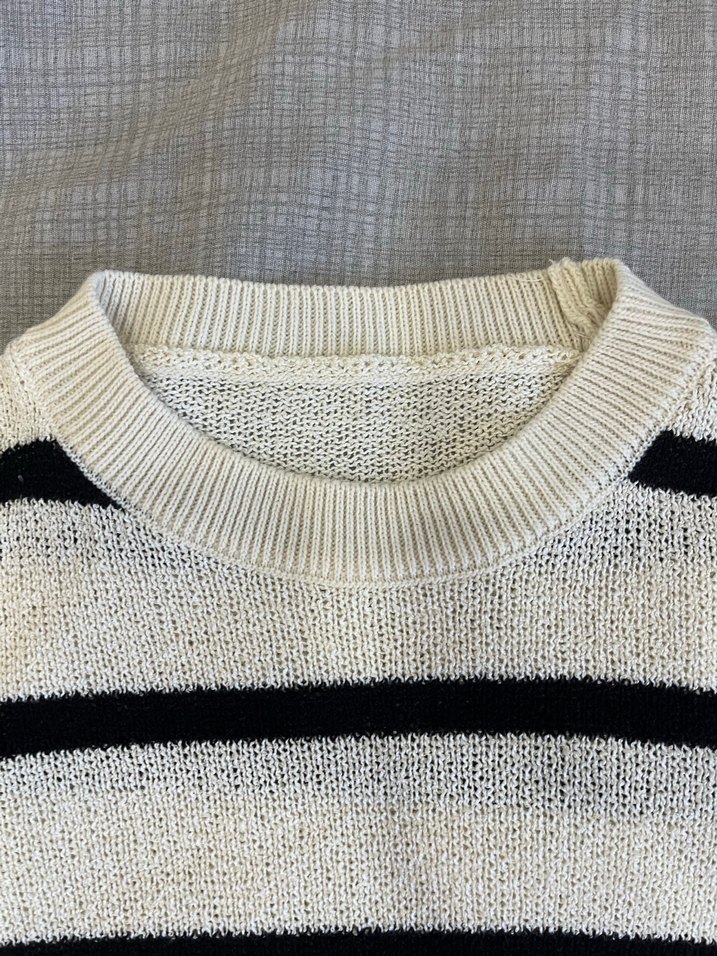 Çizgili Kazak Tshirt - Görsel 3