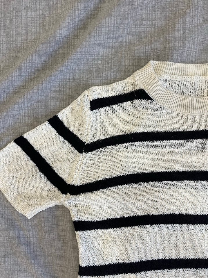 Çizgili Kazak Tshirt - Görsel 2