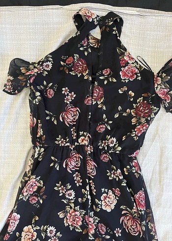 Çiçek Desenli Elbise - Görsel 4