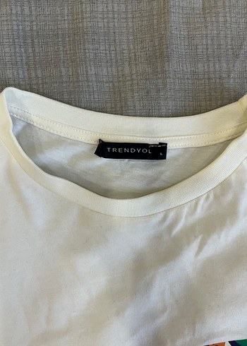 Beyaz Baskılı Tshirt - Görsel 4