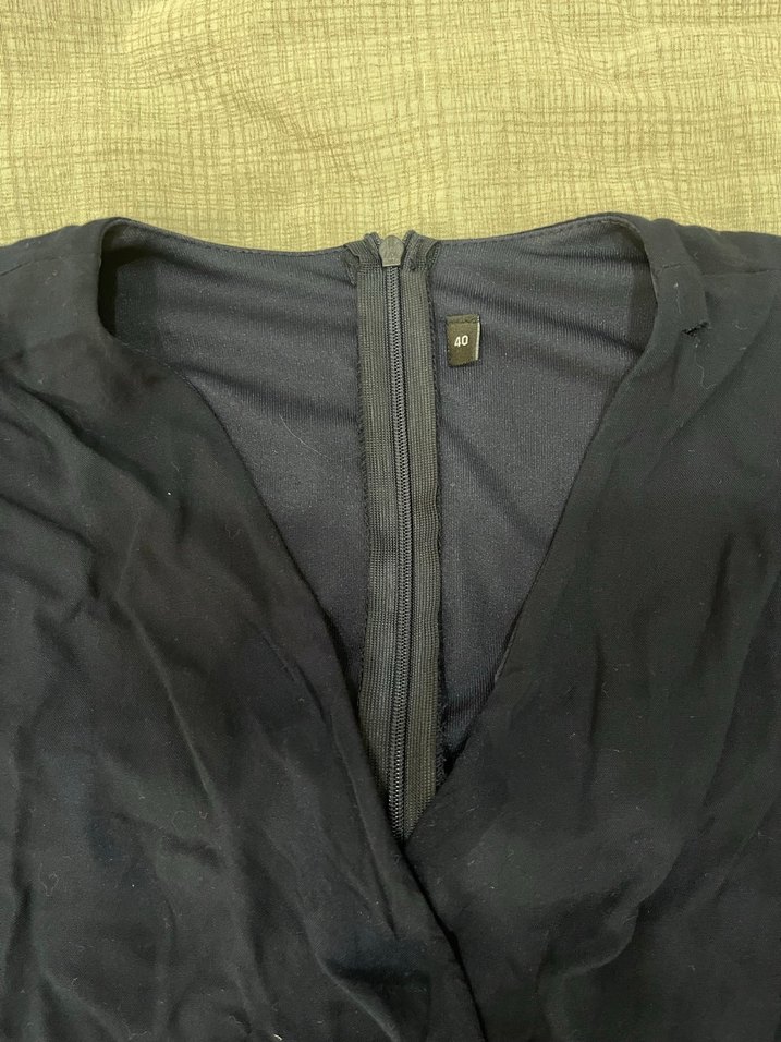 Lacivert Elbise - Görsel 4