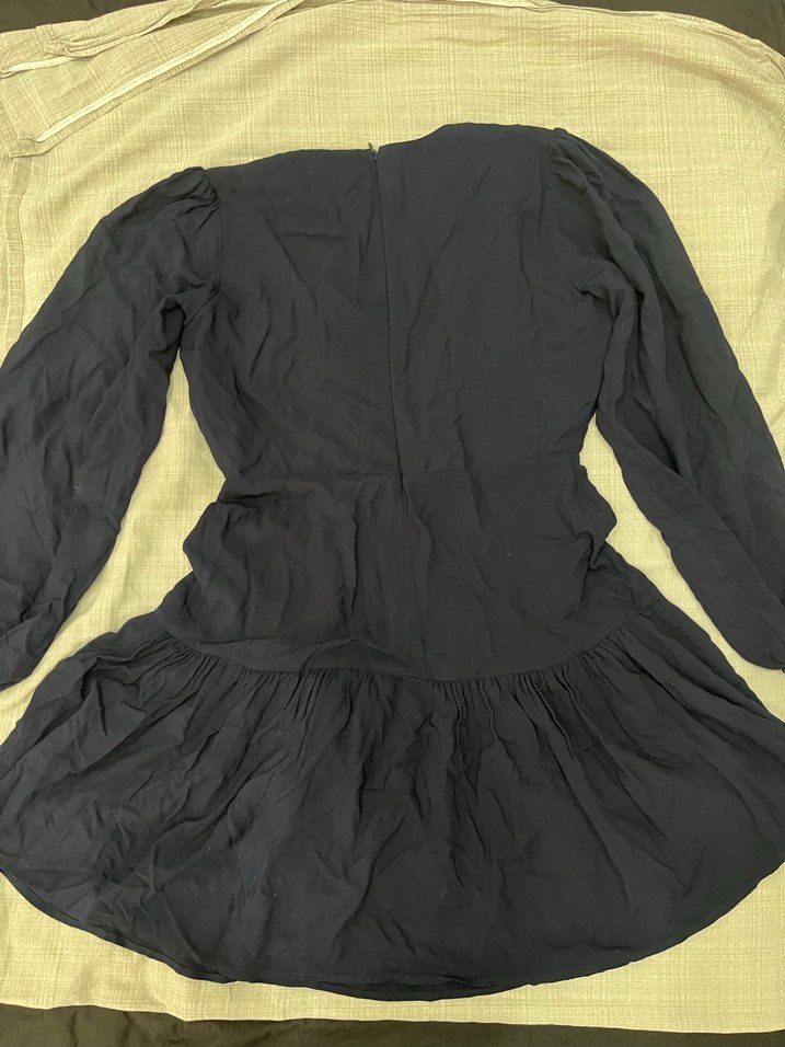 Lacivert Elbise - Görsel 5