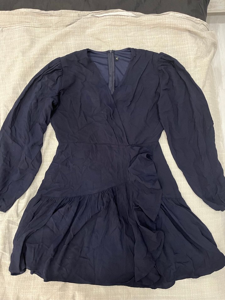 Lacivert Elbise - Görsel 2