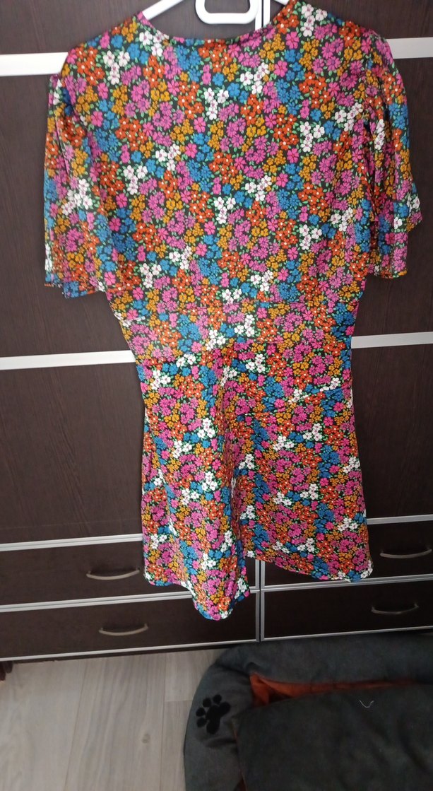 yazlık kısa kollu kısa elbise - Görsel 3