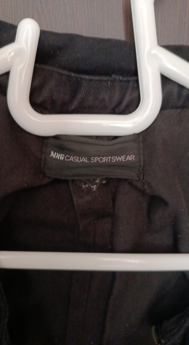 Düğmeli  siyah Denim Kadın Ceket - Görsel 2