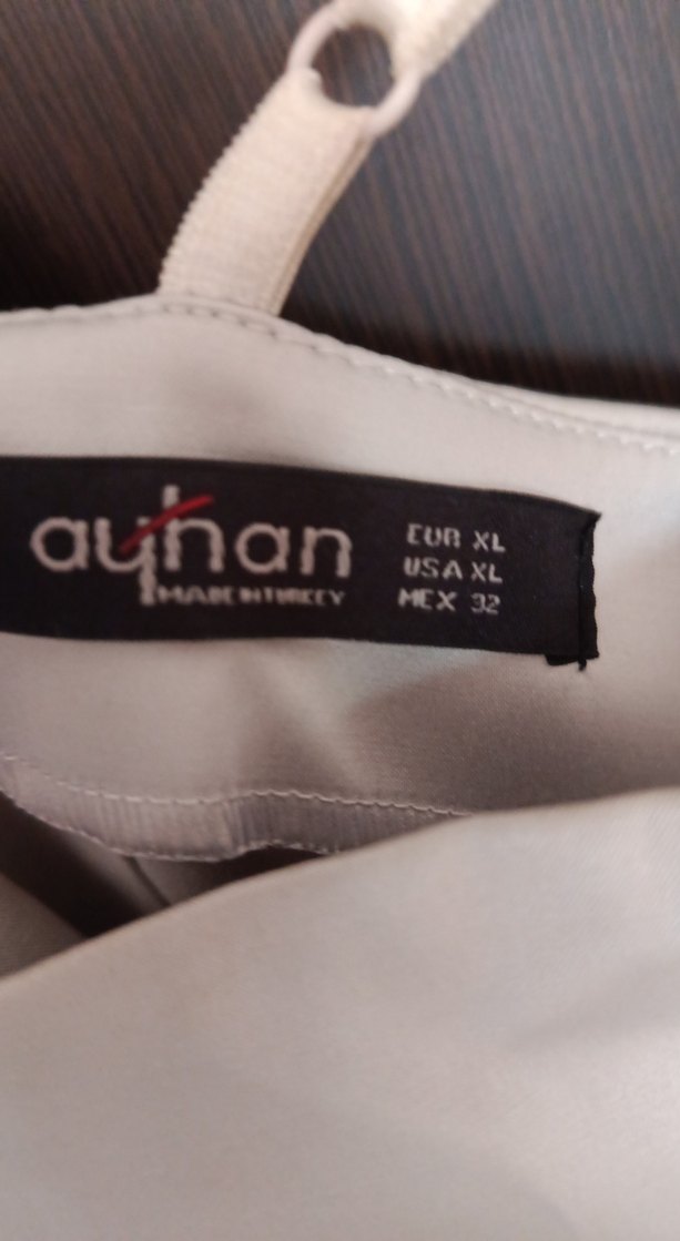 Bej Straplez Pilili Midi Elbise - Görsel 3