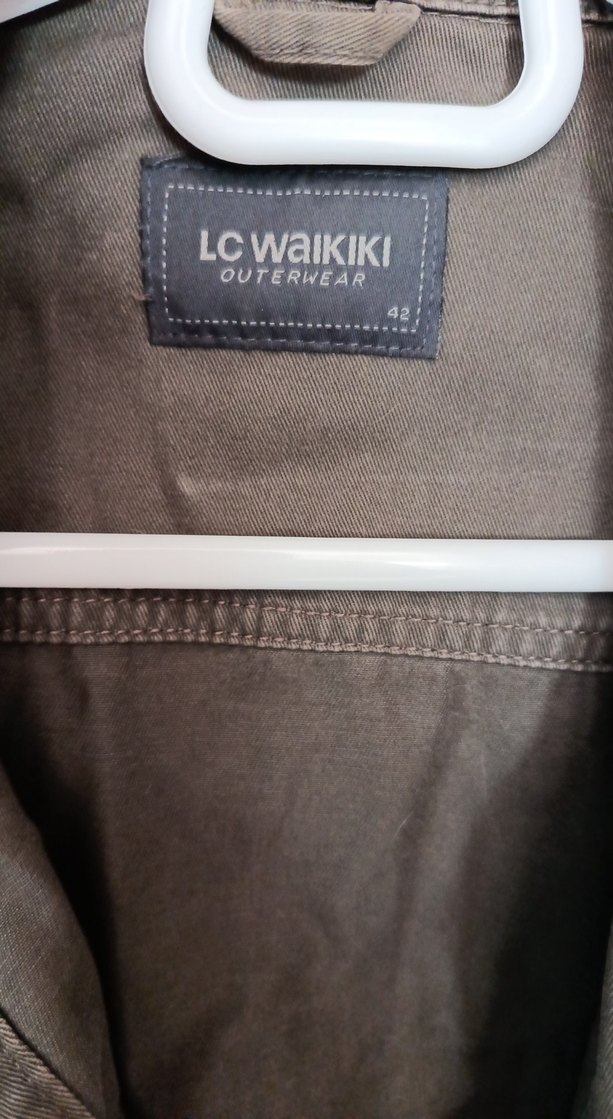 Düğmeli haki Kadın Ceket - Görsel 2