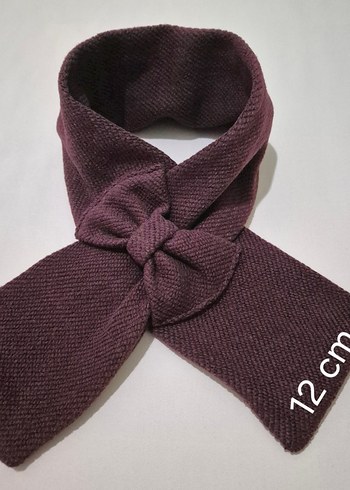 Bordo Kadın Örgü Şal,Fular - Görsel 2