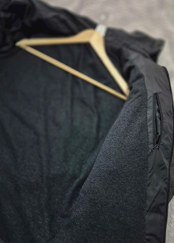 Erkek Siyah Fermuarlı Midi Mont - Görsel 2