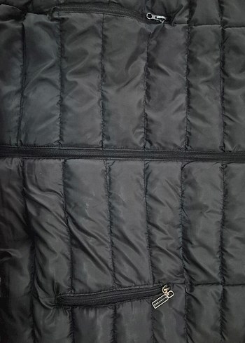 Erkek Siyah Fermuarlı Midi Mont - Görsel 4