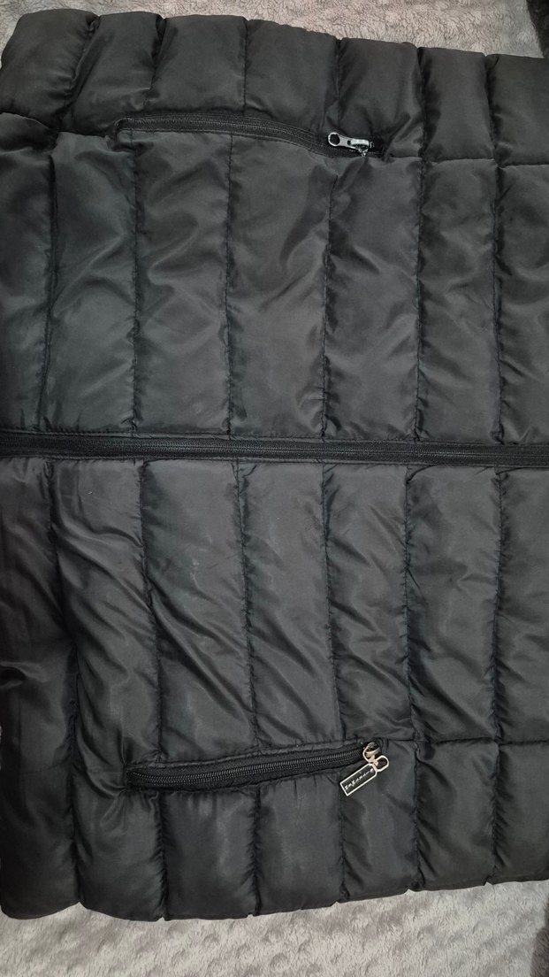 Erkek Siyah Fermuarlı Midi Mont - Görsel 4