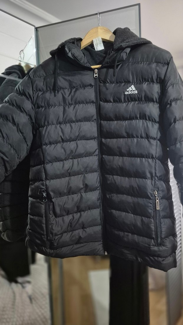 Erkek Siyah Fermuarlı Midi Mont - Görsel 3