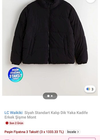 siyah şişme erkek mont - Görsel 6