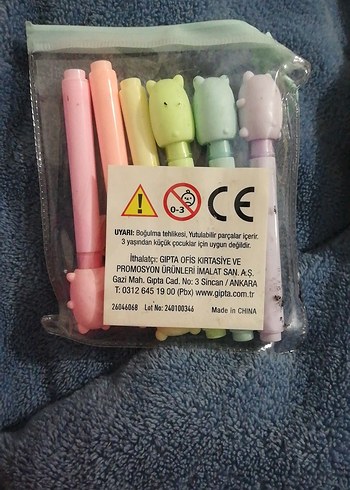 Pastel Renkli Hayvan Figürlü Fosforlu Kalem Seti - Görsel 3