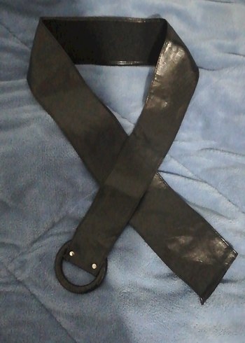 Kemerli Siyah Deri Kadın Kemer - Görsel 2