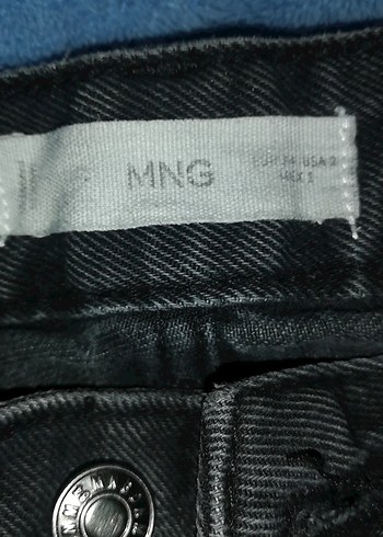 siyah 34 beden mango kot pantolon - Görsel 3