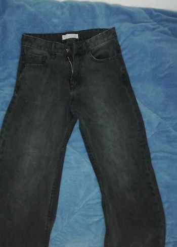 siyah 34 beden mango kot pantolon - Görsel 2