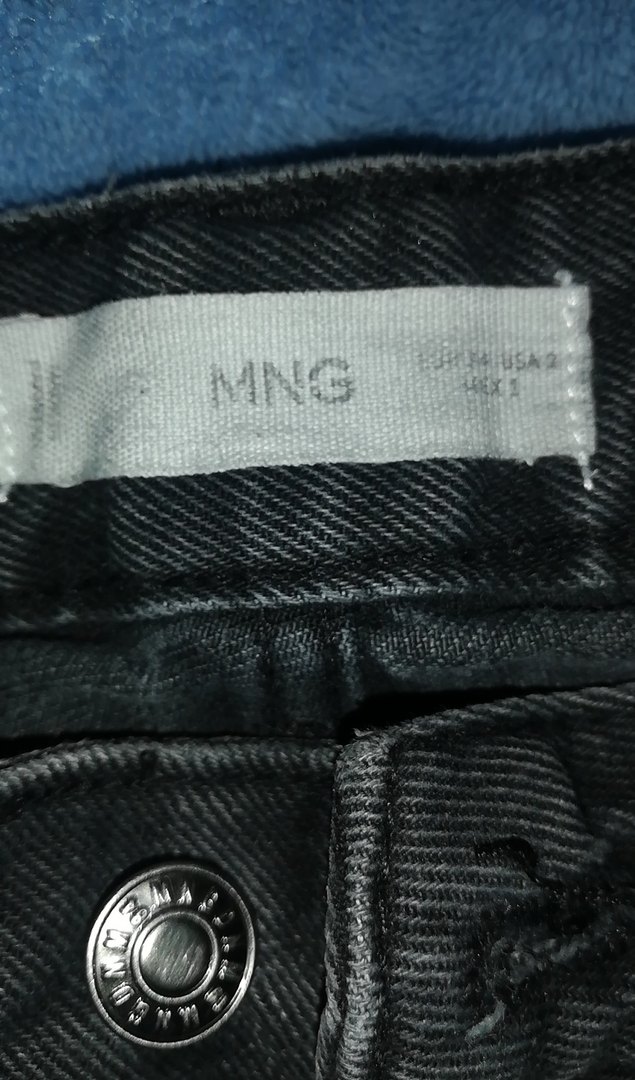 siyah 34 beden mango kot pantolon - Görsel 3