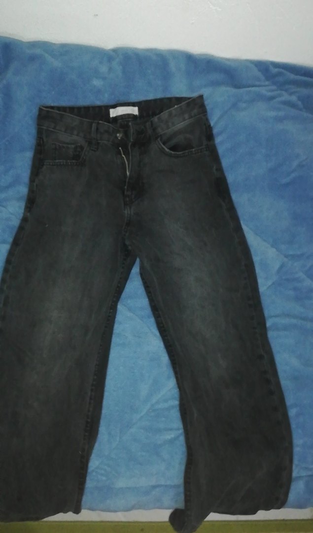 siyah 34 beden mango kot pantolon - Görsel 2