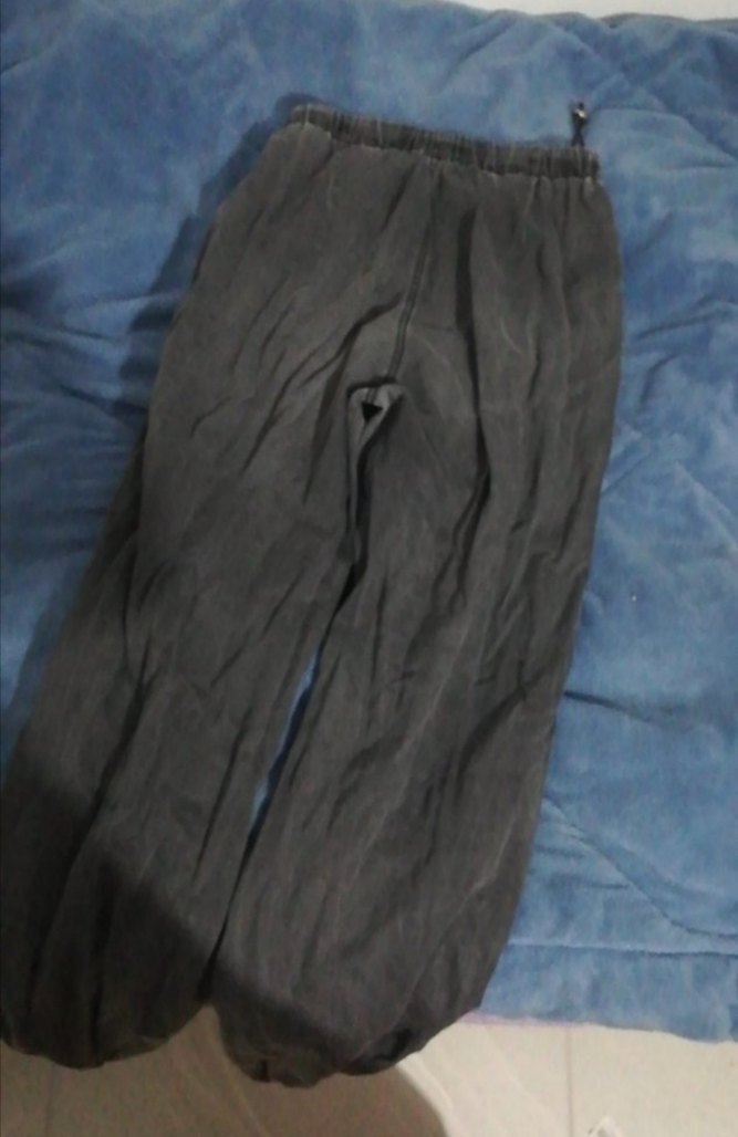 gri beli ve pacalari ayarlanabilir pantolon - Görsel 2