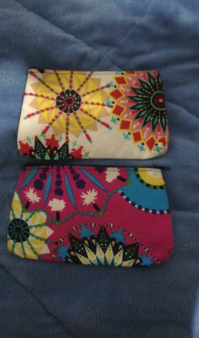 Renkli Bohem Kadın Makyaj Çantası 2 adet - Görsel 2