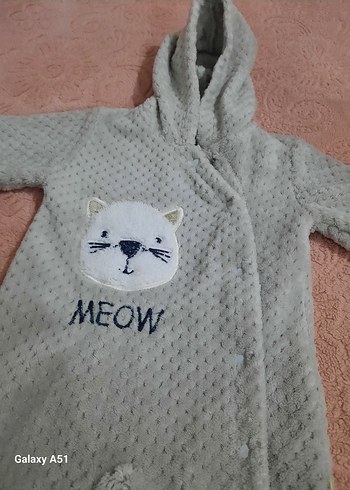 Gri Kürklü Nakışlı Kedi Tulum - Görsel 2