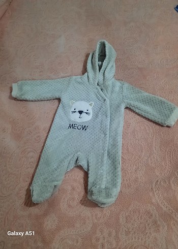 Gri Kürklü Nakışlı Kedi Tulum - Görsel 5