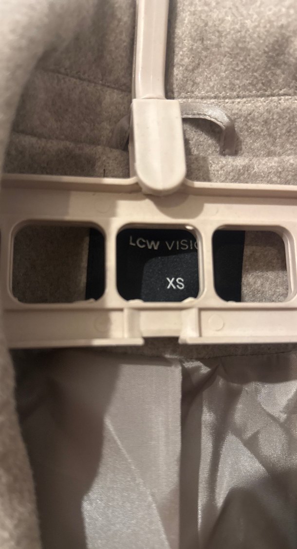 Bej Kadın Midi Yün Kaban - Görsel 5