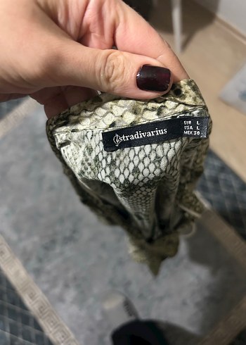 Yılan Desenli Kadın Bluz, Uzun Kollu, Bohem - Görsel 2